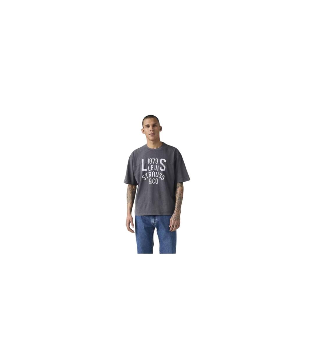 Mens Lockwood Practice Relaxed Fit T-shirt Phantom Levis-1