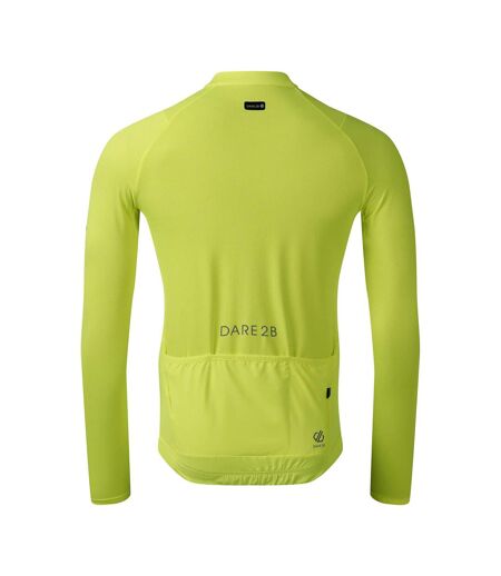 Maillot De Cyclisme Manches Longues Lightning Homme Jaune Fluo Dare 2B