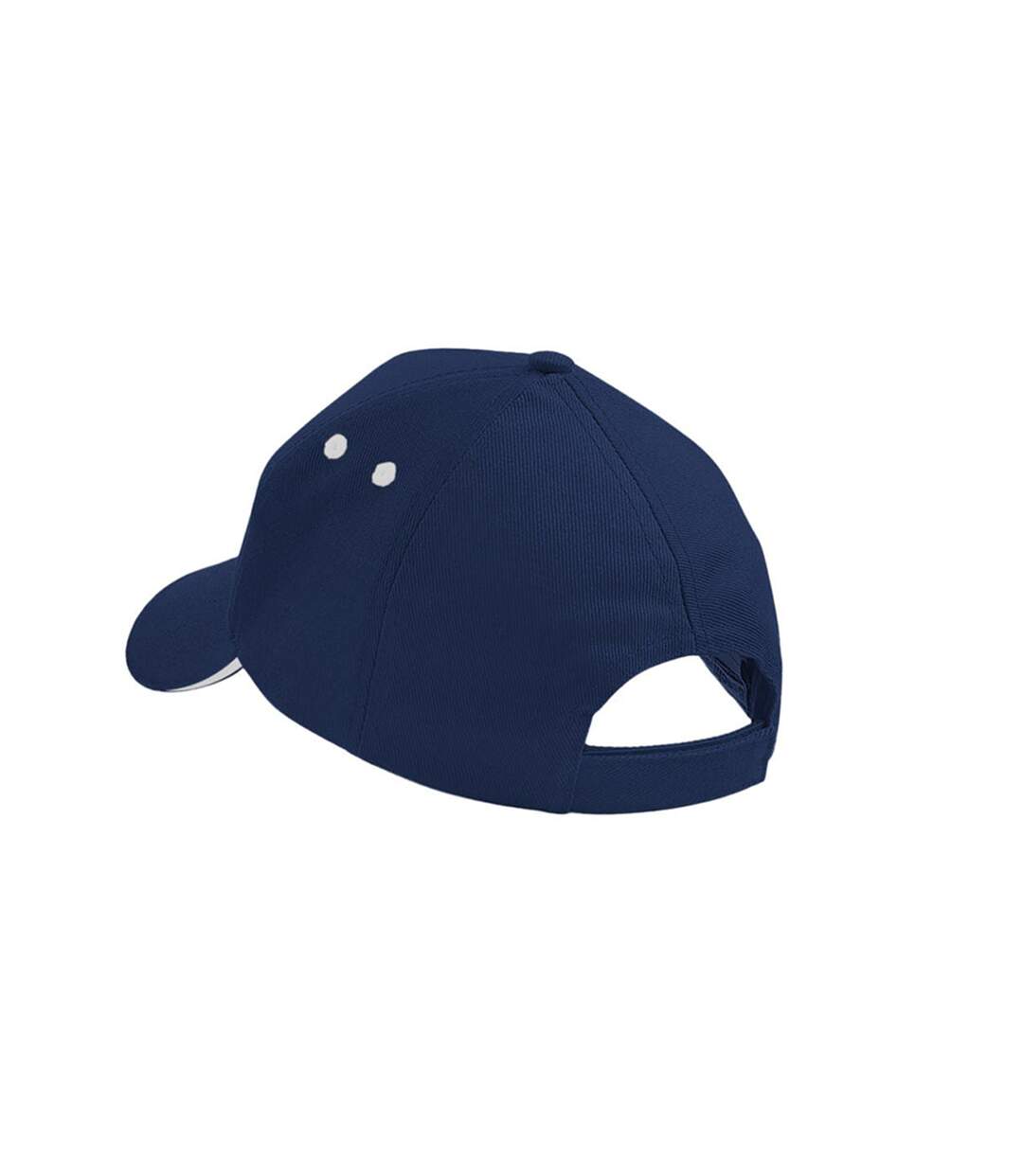 Casquette 100% coton adulte unisexe bleu marine/blanc cassé Beechfield-2