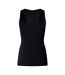 Womens/ladies Club Dry Racerback Tank Top Black Canterbury-2