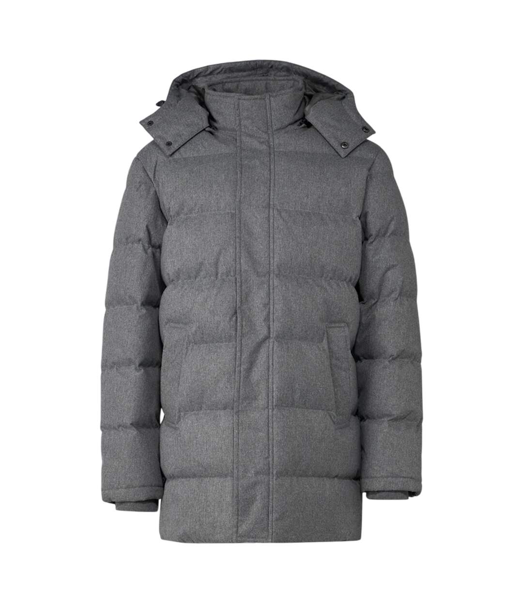 Doudoune Motif/style Élégant Homme Gris Brave Soul-2