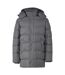 Doudoune Motif/style Élégant Homme Gris Brave Soul-2