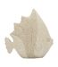 Statuette Poisson en Résine Sand 16cm Beige-1