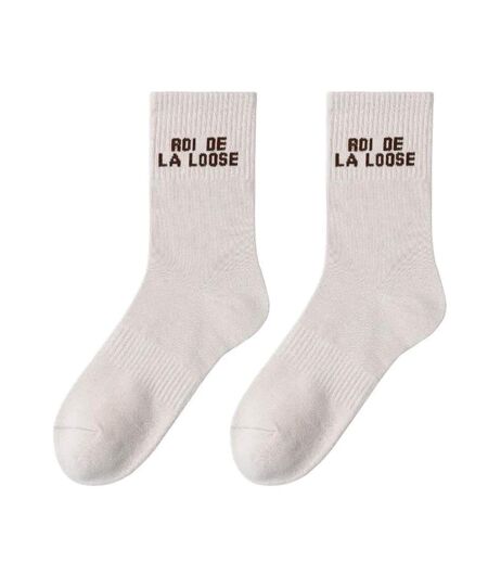 Chaussettes beiges homme stella green roi de la loose