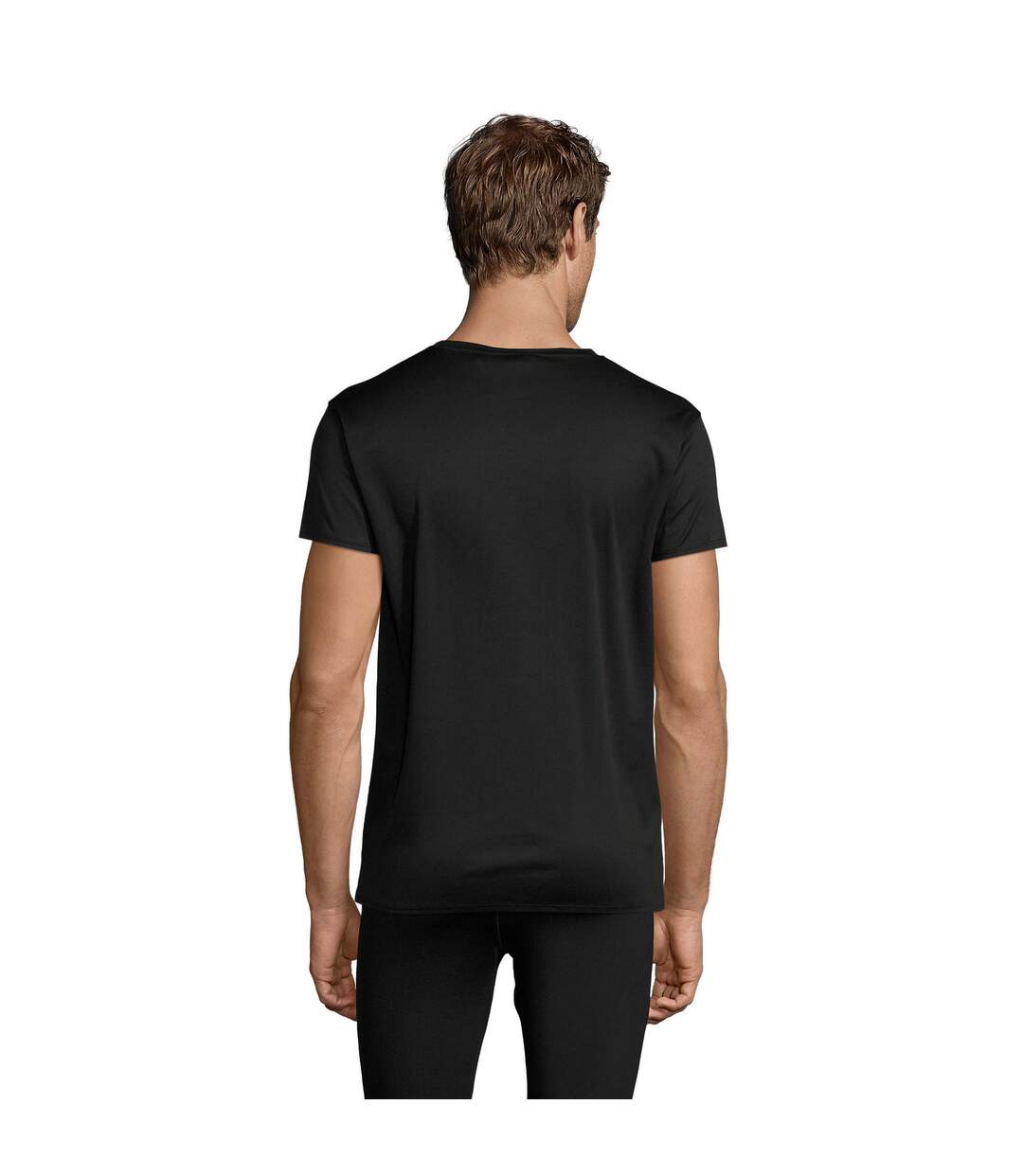 T-shirt Sprint Adulte Noir SOLS-2