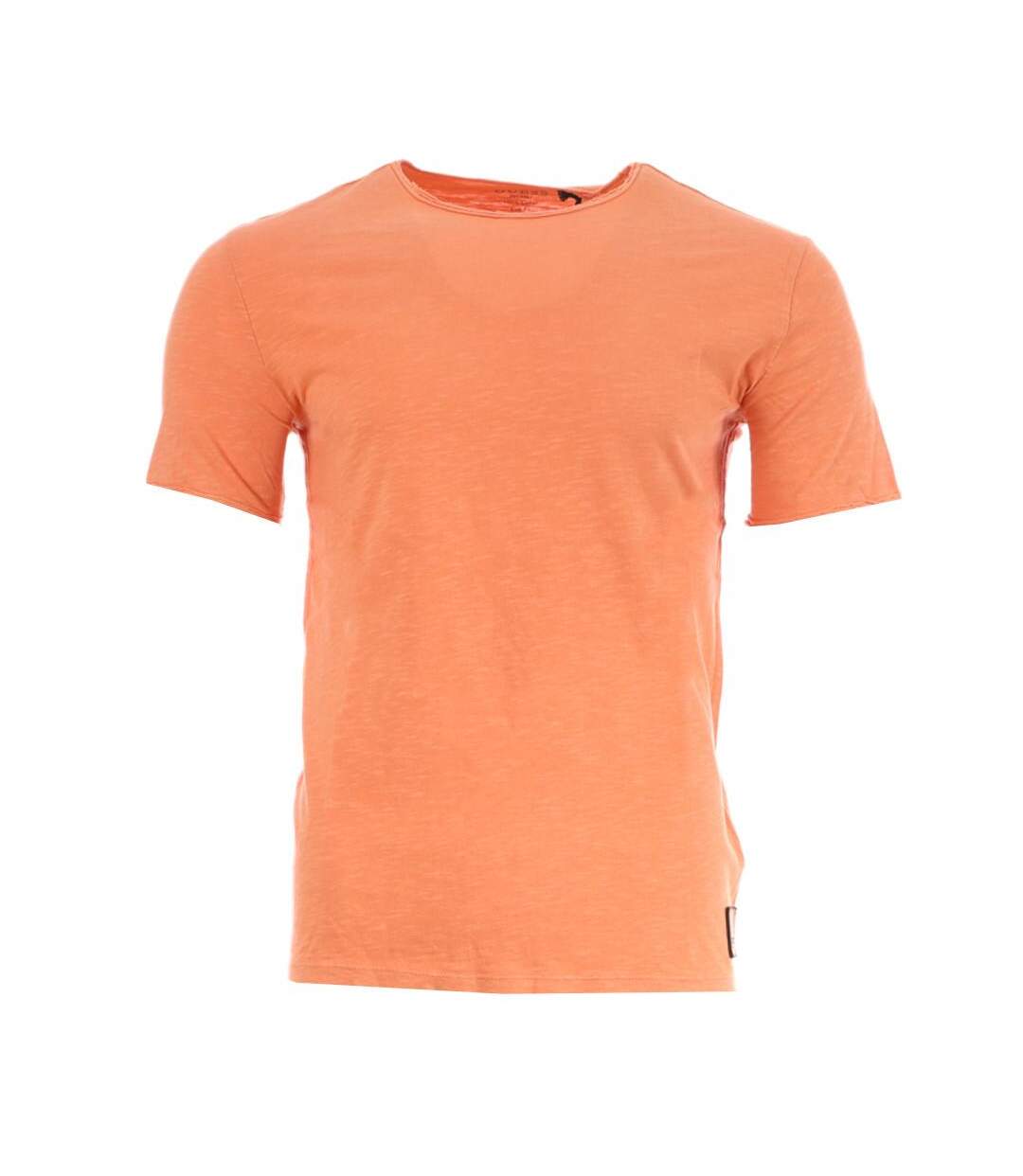 T-shirt Orange Homme Guess Dustin - S