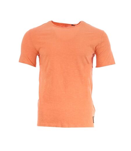 T-shirt Orange Homme Guess Dustin - S