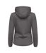 Womens/ladies Pemberton Full Zip Hoodie Anthracite Melange Cutter & Buck-2