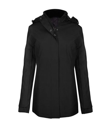 Kariban Womens/Ladies Parka Jacket (Black) - UTRW6082