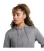 Womens/ladies Logo Full Zip Hoodie Carbon Heather Nike-3