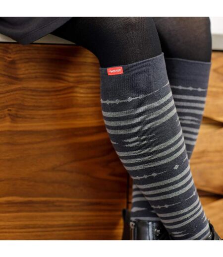 VIM&VIGR Chaussettes Laine Merinos Hautes 15-20 mmhg Femme Homme