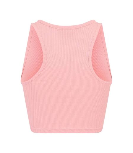 Haut Court Femme Rose Foncé Blanc Urban Classics