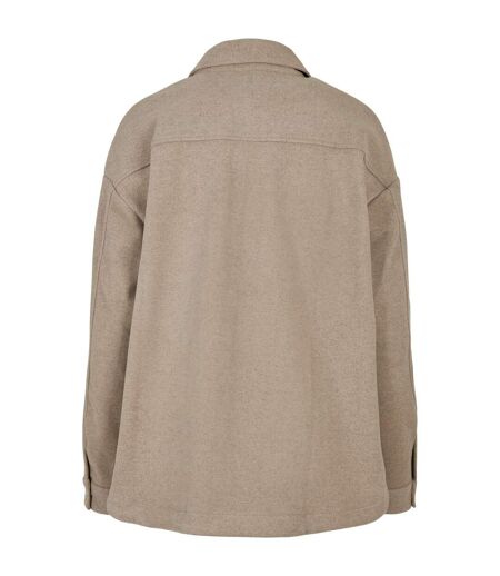 Surchemise Classic Femme Taupe Clair Urban Classics