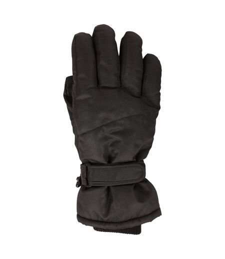 Mens isotherm waterproof ski gloves black Mountain Warehouse