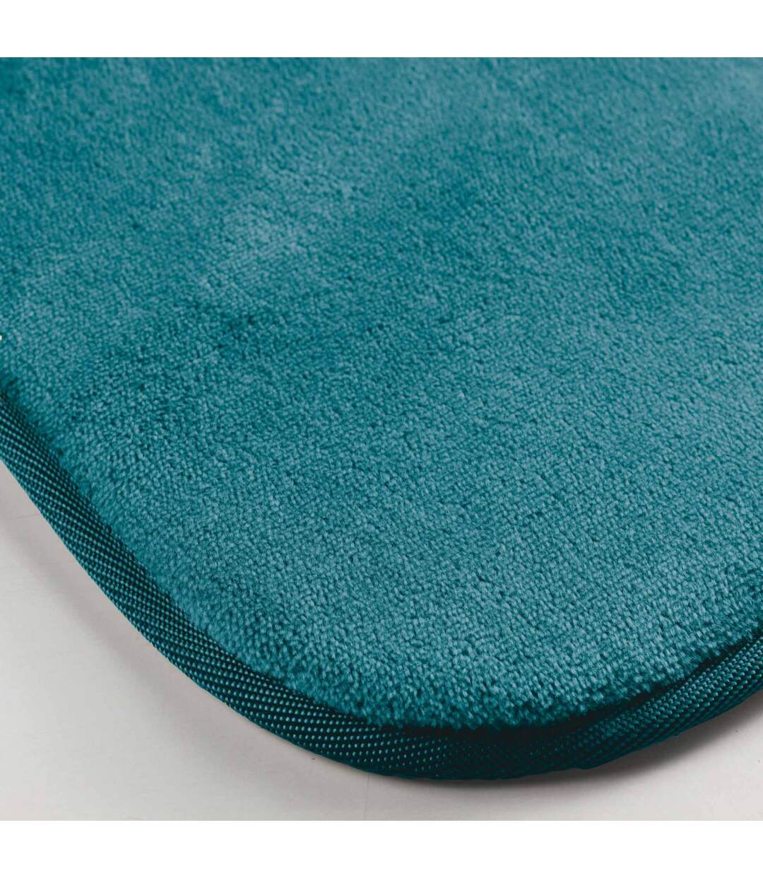 Tapis Uni en Flanelle Flanou 60x110cm Bleu-2
