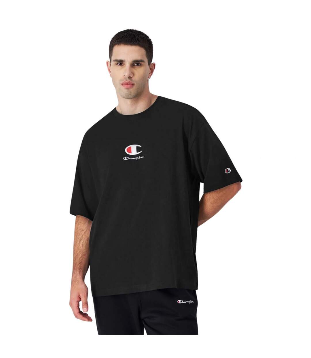 T-shirt Homme Noir Champion-1