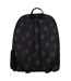 Unisex Black King Crown Pattern Backpack with Padded Straps | School Travel Bag-2