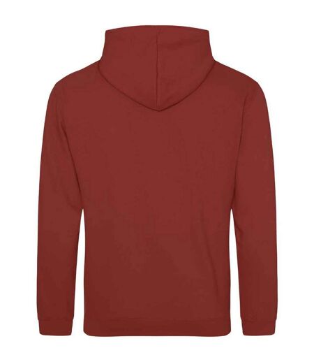 Sweat à capuche college adulte rouge orangé Awdis