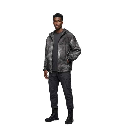 Blouson Aviateur Motif/style Effet Marbré Homme Gris Diesel