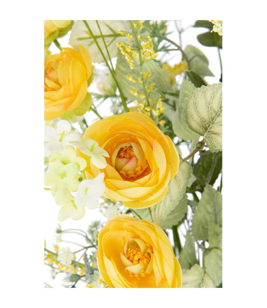 Bouquet de Fleurs Artificielles Mixtes 85cm Jaune-2