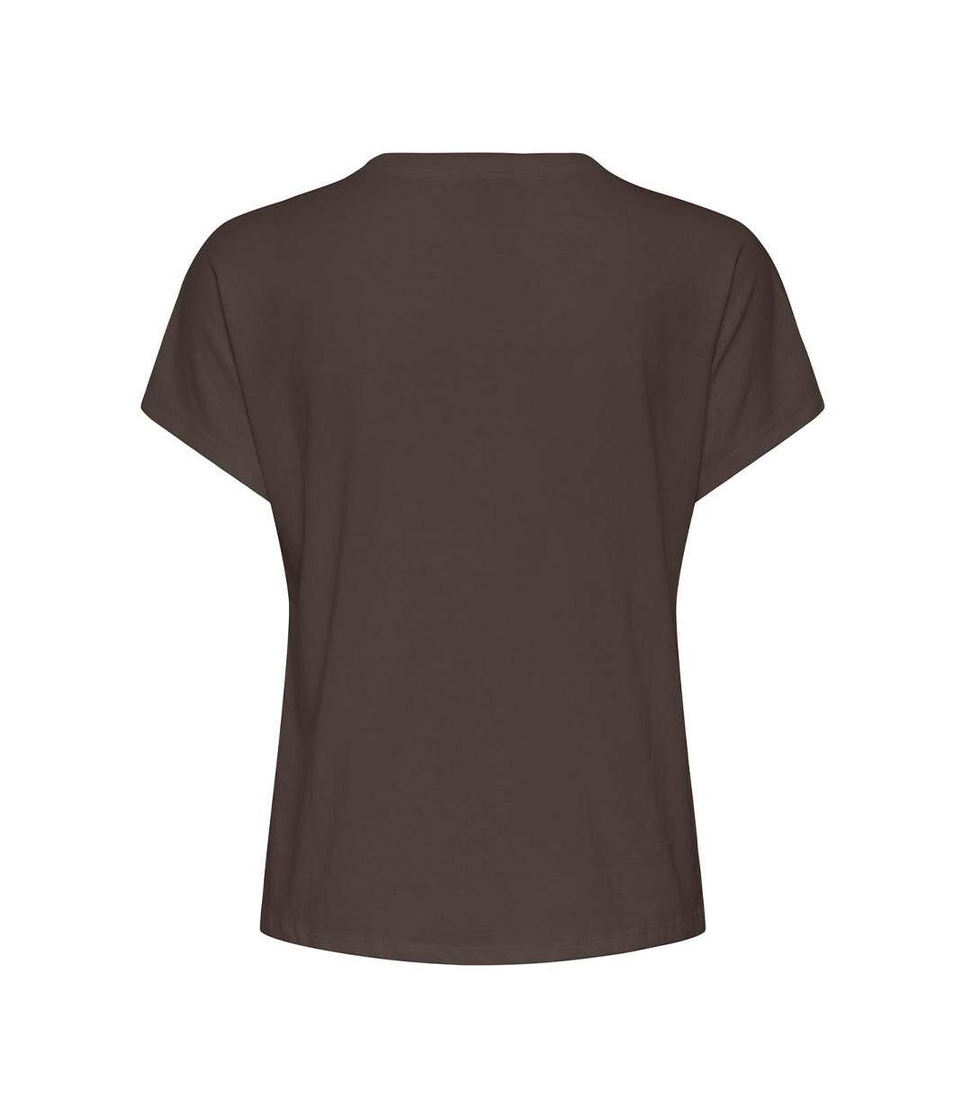 T-Shirt marron  femme jdy ilse pocket-2