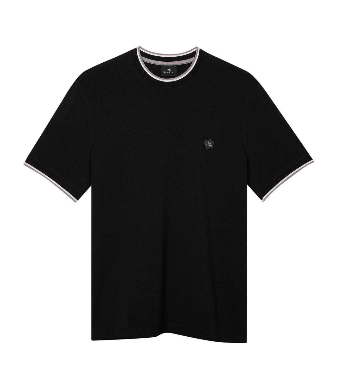 Mens Patch Logo T-shirt Black Paul Smith-1