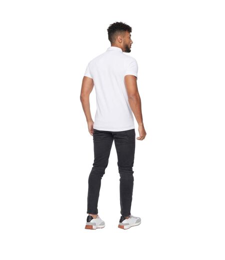 Polo Sullivan Homme Blanc Crosshatch