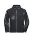Veste Softshell Strong Adulte Noir Carbone James And Nicholson-1