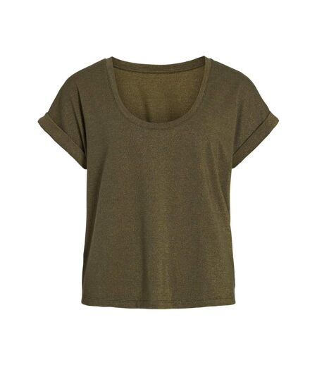 T-Shirt vert femme vila luxi