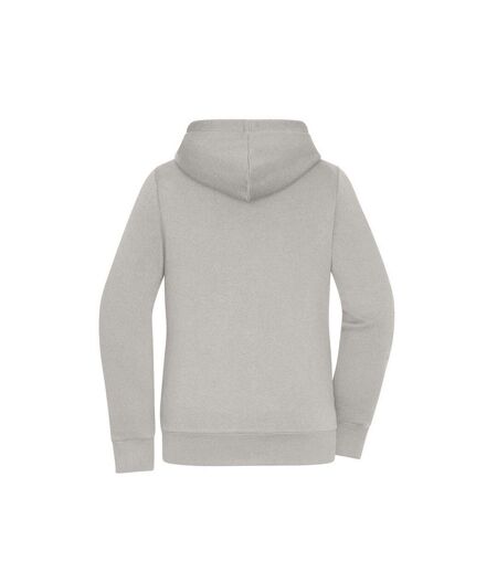 Veste Doubleface Femme Gris Clair Chiné Blanc Cassé James And Nicholson