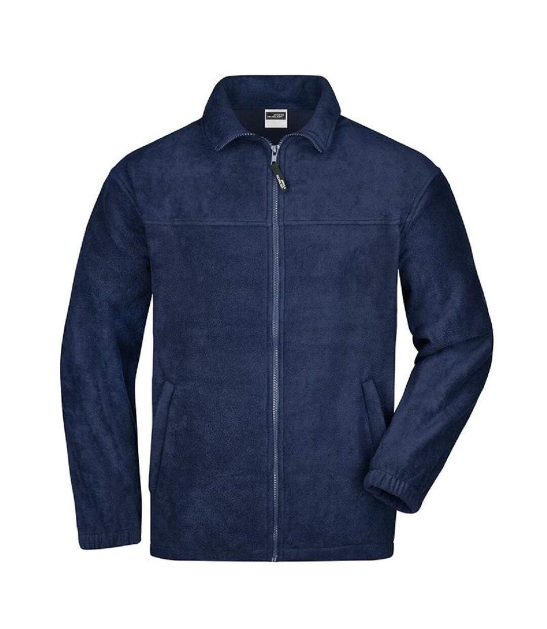 Veste polaire zippée homme - JN044 - bleu marine-2