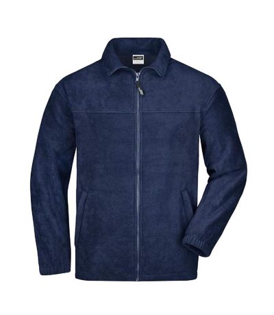 Veste polaire zippée homme - JN044 - bleu marine