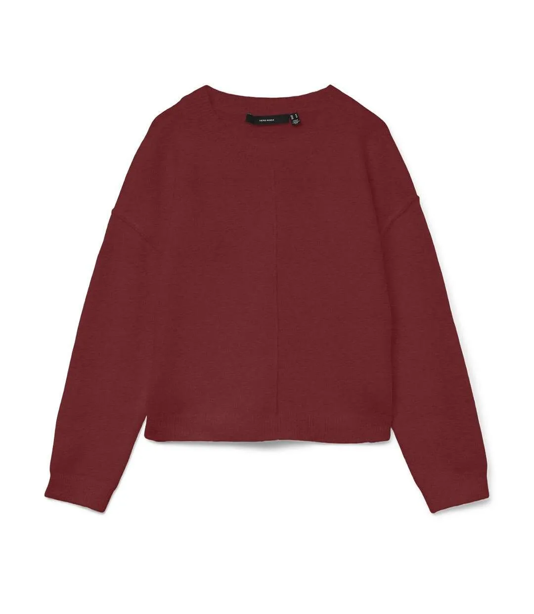 Pull bordeaux femme vero moda besti-1