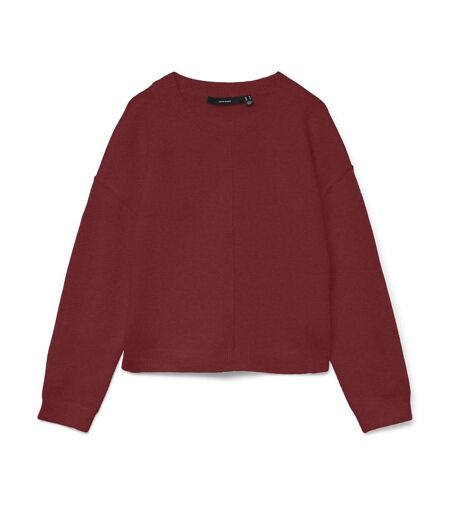 Pull bordeaux femme vero moda besti