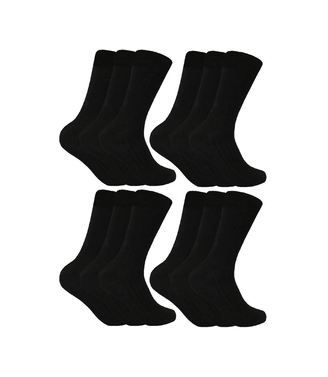 12 Pairs Mens Winter Warm Wool Blend Hiking Socks for Boots-1