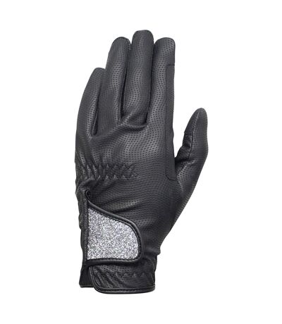 Hy5 Unisex Roka Advanced Riding Gloves (Black/Silver) - UTBZ3166