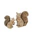Statuette Écureuil Imitation Bois 19cm Naturel-2
