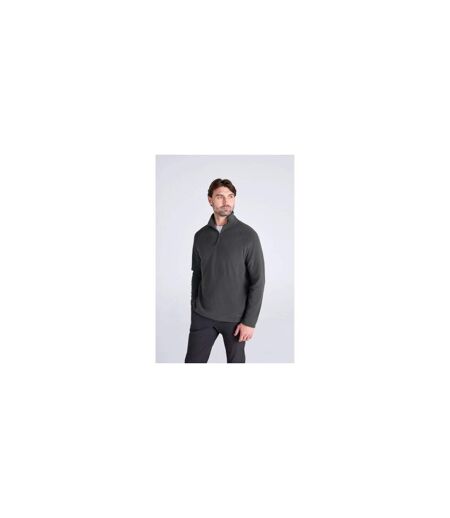 Prague Polaire Demi-zip Homme Gris Animal