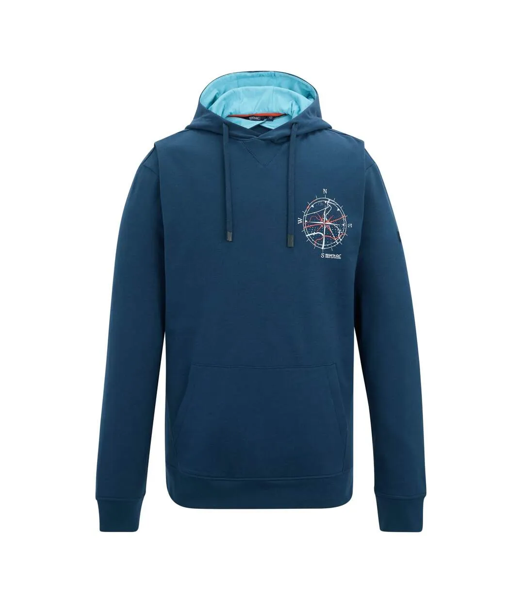 Mens Cline Compass Hoodie Moonlight Denim Nordic Blue Regatta-2