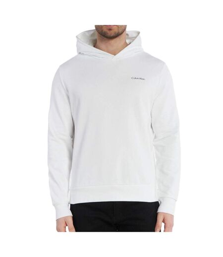 Sweat à Capuche Blanc Homme Calvin Klein Jeans Angled - 3XL