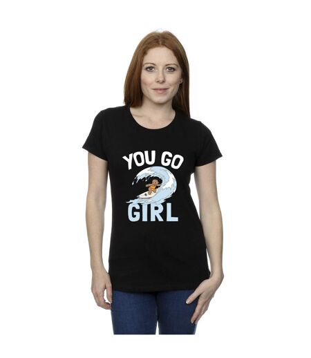 Disney T-shirt en coton Femmes/Ladies Lilo And Stitch You Go Girl (Noir) - UTBI25543