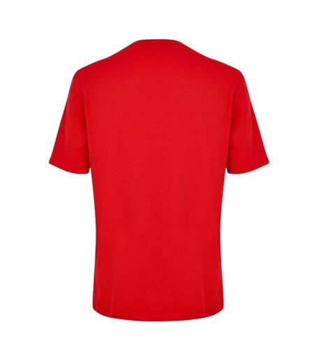Mens Small Logo Crew Neck T-shirt Bright Red Hugo
