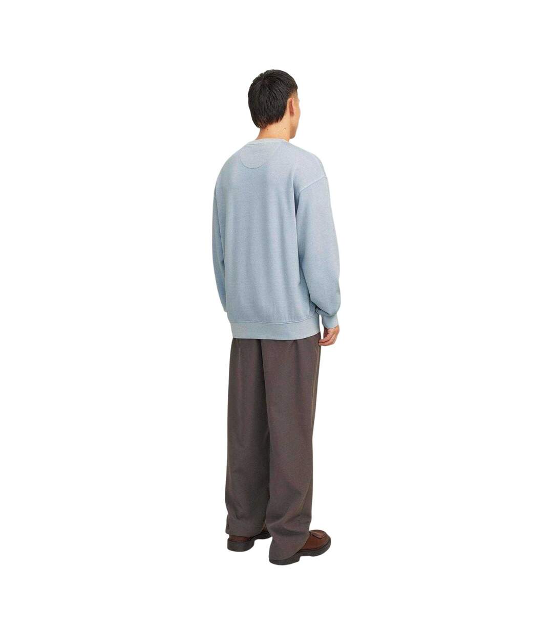 Unisex Adult Faded Drop Shoulder Sweatshirt Chambray Blue Jack And Jones-3