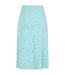Womens/ladies Buttercups Jersey Midi Skirt Blue White Lazy Jacks-2