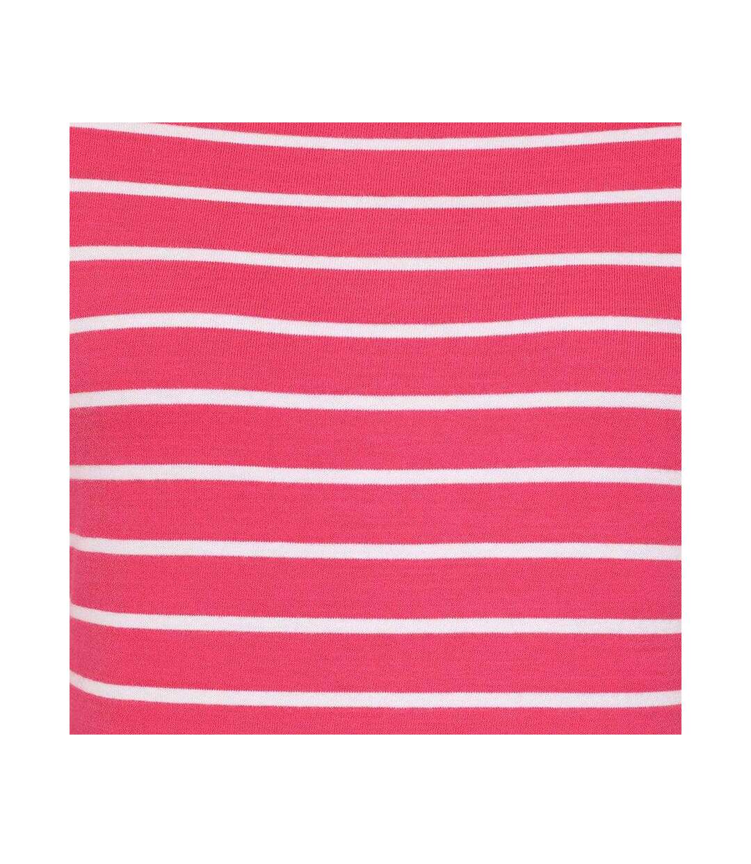Womens/ladies Breton Long-sleeved Top Cherry Lazy Jacks-3