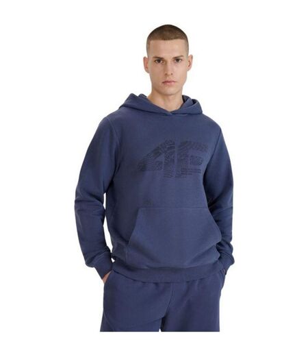 Sweat À Capuche Style Logo M1585 Homme Bleu Marine 4F