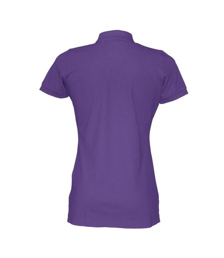 Womens/ladies Pique Lady T-shirt Purple Cottover