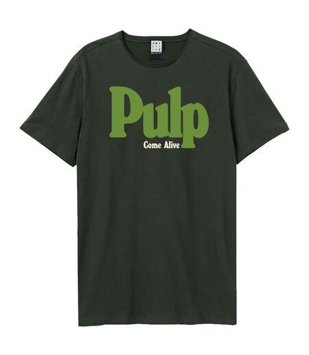 T-shirt Motif/style Sensation Come Alive Adulte Charbon Amplified