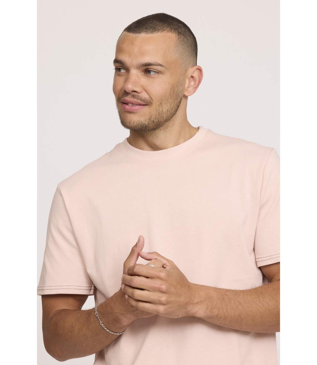 T-shirt manches courte coton regular AUBIN-2