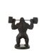 Statue Gorille en Résine Haltérophilie 62cm Noir-2